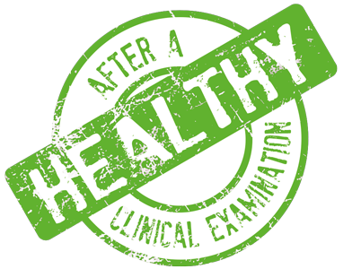healthy after a clinical examination