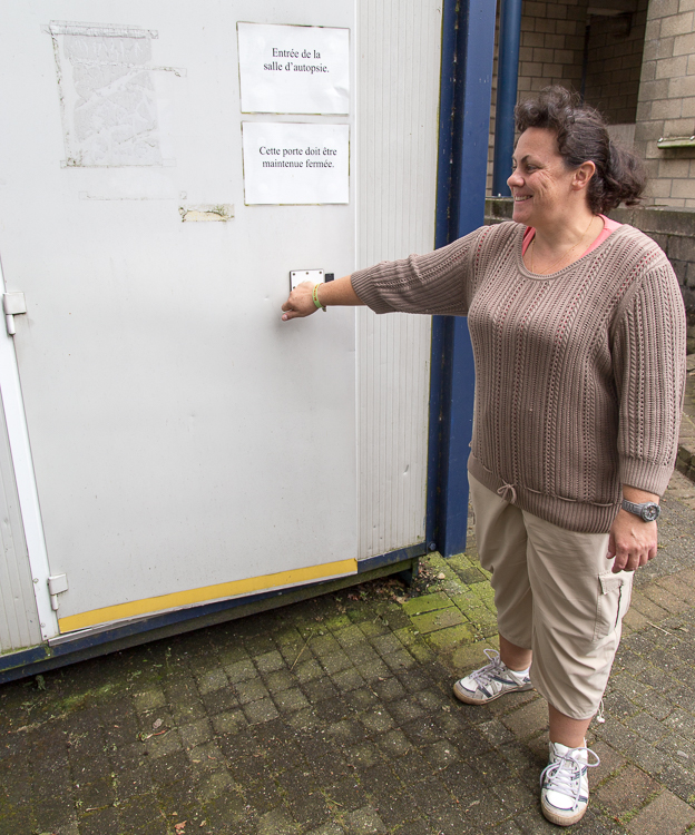 Fermer la porte du  Portacabine  aprs en tre sorti