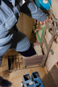 It is essential to wash your boots before walking through the foot bath.